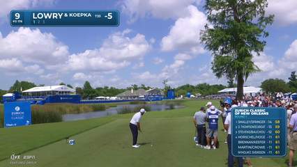 Shane Lowry | Round 1 | 9th hole | Shot 1 | 2026 Zurich Classic