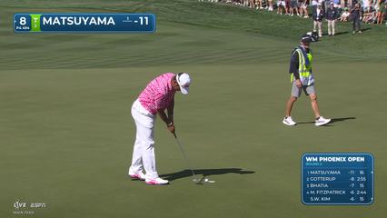 Hideki Matsuyama | Round 2 | 8th hole | Shot 4 | 2026 WM Phoenix Open