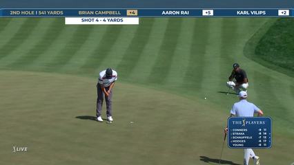 Karl Vilips | Round 2 | 2nd hole | Shot 4 | 2026 THE PLAYERS