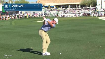 Nick Dunlap | Round 1 | 18th hole | Shot 2 | 2025 WM Phoenix Open
