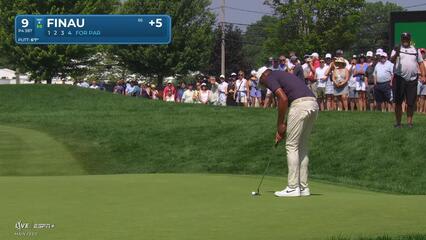 Tony Finau | Round 3 | 9th hole | Shot 4 | 2025 Travelers