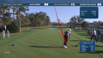 Taylor Pendrith | Round 2 | 16th hole | Shot 1 | 2026 THE PLAYERS