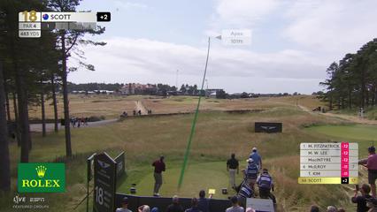 Adam Scott | Round 4 | 18th hole | Shot 1 | 2026 Genesis Scottish Open