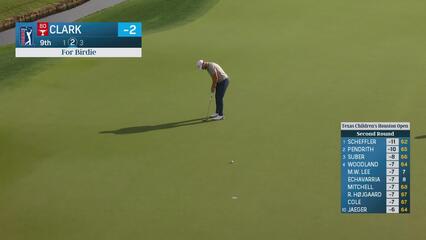 Wyndham Clark | Round 2 | 9th hole | Shot 3 | 2025 Houston Open