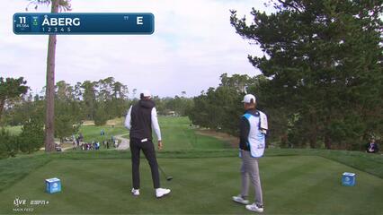 Ludvig Åberg | Round 1 | 11th hole | Shot 1 | 2025 AT&T Pebble Beach