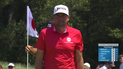 Keegan Bradley | Round 4 | 4th hole | Shot 4 | 2025 Travelers