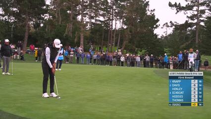 Ludvig Åberg | Round 1 | 6th hole | Shot 4 | 2025 AT&T Pebble Beach