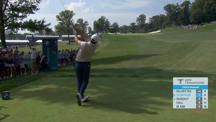 Scottie Scheffler | Round 3 | 9th hole | Shot 1 | 2025 BMW Championship