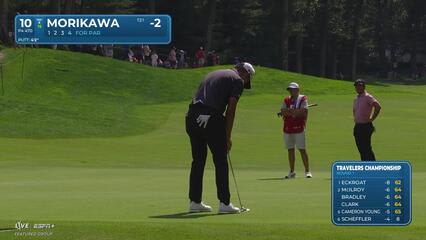 Collin Morikawa | Round 1 | 10th hole | Shot 4 | 2025 Travelers