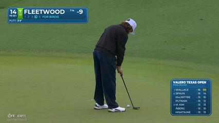 Tommy Fleetwood | Round 4 | 14th hole | Shot 4 | 2026 Valero