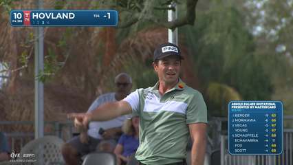 Viktor Hovland | Round 1 | 10th hole | Shot 3 | 2026 Arnold Palmer