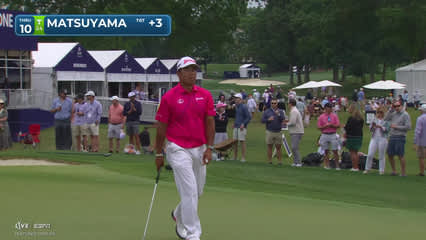 Hideki Matsuyama | Round 3 | 10th hole | Shot 5 | 2026 Truist Championship