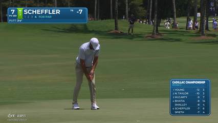 Scottie Scheffler | Round 3 | 7th hole | Shot 4 | 2026 Cadillac