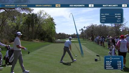 Brian Campbell | Round 2 | 14th hole | Shot 1 | 2025 THE PLAYERS