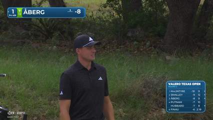 Ludvig Åberg | Round 2 | 1st hole | Shot 3 | 2026 Valero