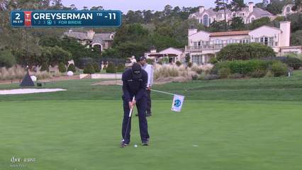 Max Greyserman | Round 4 | 2nd hole | Shot 4 | 2026 AT&T Pebble Beach