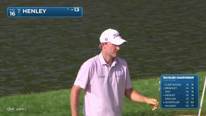 Russell Henley | Round 4 | 16th hole | Shot 4 | 2025 Travelers