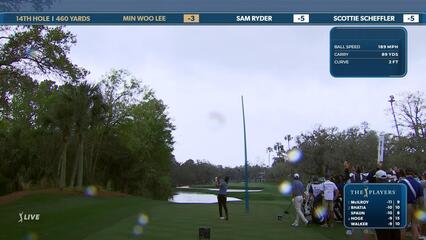 Min Woo Lee | Round 4 | 14th hole | Shot 1 | 2025 THE PLAYERS