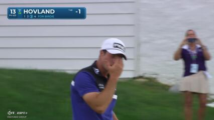 Viktor Hovland | Round 1 | 13th hole | Shot 4 | 2025 Truist Championship