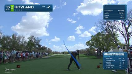 Viktor Hovland | Round 2 | 13th hole | Shot 1 | 2026 Arnold Palmer