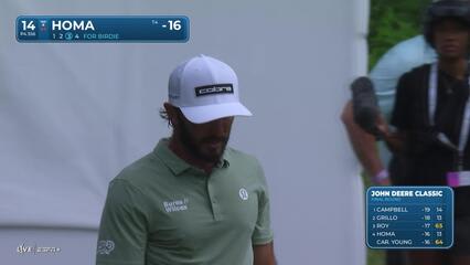 Max Homa | Round 4 | 14th hole | Shot 4 | 2025 John Deere