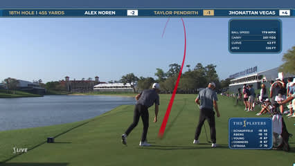 Taylor Pendrith | Round 2 | 18th hole | Shot 1 | 2026 THE PLAYERS
