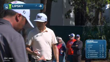 David Lipsky | Round 2 | 16th hole | Shot 4 | 2026 Valspar