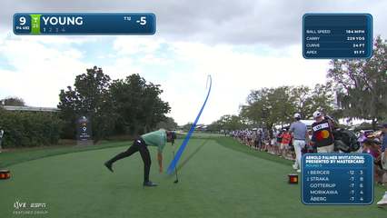 Cameron Young | Round 3 | 9th hole | Shot 1 | 2026 Arnold Palmer