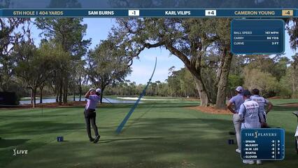 Cameron Young | Round 2 | 6th hole | Shot 1 | 2025 THE PLAYERS