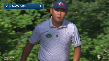 Si Woo Kim | Round 1 | 12th hole | Shot 3 | 2025 John Deere