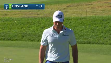 Viktor Hovland | Round 3 | 9th hole | Shot 4 | 2026 The Genesis