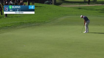 Sam Burns | Round 3 | 8th hole | Shot 3 | 2025 Genesis