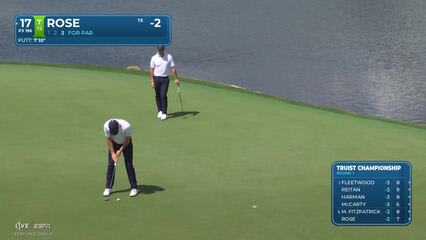 Justin Rose | Round 1 | 17th hole | Shot 4 | 2026 Truist Championship
