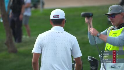 Michael Kim | Round 4 | 14th hole | Shot 2 | 2025 WM Phoenix Open