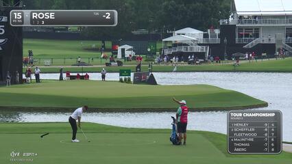 Justin Rose | Round 2 | 15th hole | Shot 3 | 2025 TOUR Championship