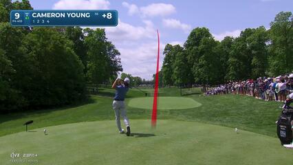 Cameron Young | Round 3 | 9th hole | Shot 1 | 2025 the Memorial