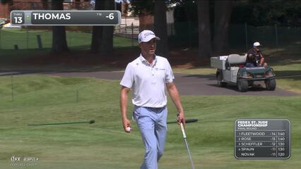 Justin Thomas | Round 4 | 13th hole | Shot 4 | 2025 FedEx St. Jude