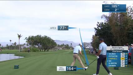 Brian Campbell | Round 4 | 18th hole | Shot 1 | 2025 Mexico Open