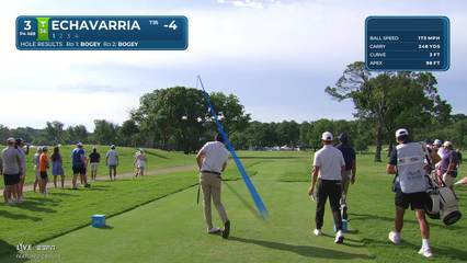 Nico Echavarria | Round 3 | 3rd hole | Shot 1 | 2026 Charles Schwab