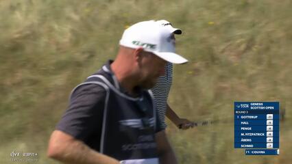 Martin Couvra | Round 3 | 10th hole | Shot 4 | 2025 Genesis Scottish Open