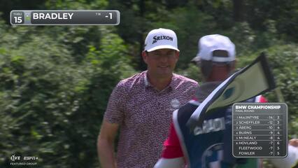 Keegan Bradley | Round 4 | 15th hole | Shot 4 | 2025 BMW Championship