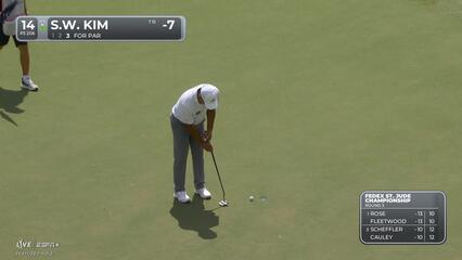 Si Woo Kim | Round 3 | 14th hole | Shot 3 | 2025 FedEx St. Jude