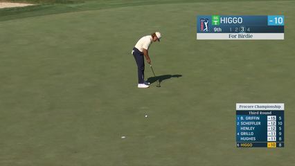 Garrick Higgo | Round 3 | 9th hole | Shot 3 | 2025 Procore