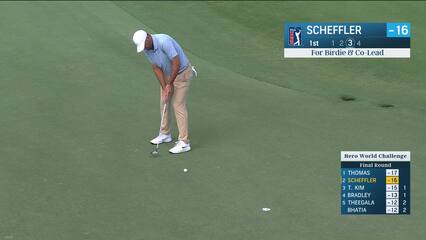 Scottie Scheffler | Round 4 | 1st hole | Shot 3 | 2024 Hero World Challenge
