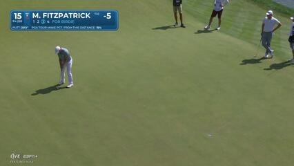 Matt Fitzpatrick | Round 4 | 15th hole | Shot 3 | 2025 Travelers