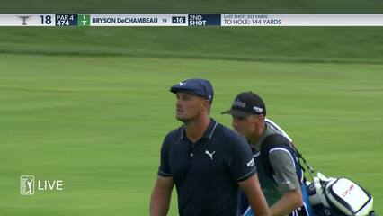 Bryson DeChambeau | 2021 BMW Championship | Round 2 | 18th hole | Shot 2