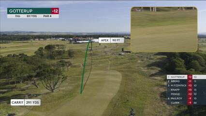 Chris Gotterup | Round 3 | 11th hole | Shot 1 | 2025 Genesis Scottish Open