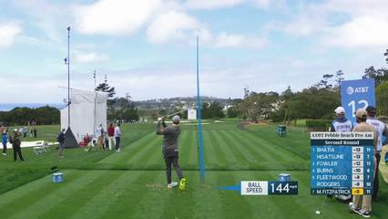 Matt Fitzpatrick | Round 2 | 12th hole | Shot 1 | 2026 AT&T Pebble Beach