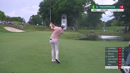 Davis Thompson | Round 4 | 10th hole | Shot 3 | 2025 John Deere