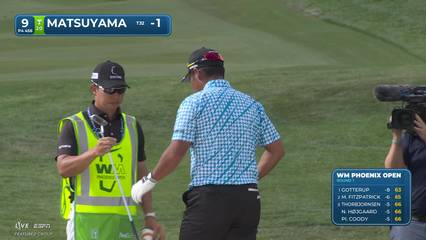 Hideki Matsuyama | Round 1 | 9th hole | Shot 3 | 2026 WM Phoenix Open